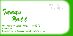 tamas moll business card